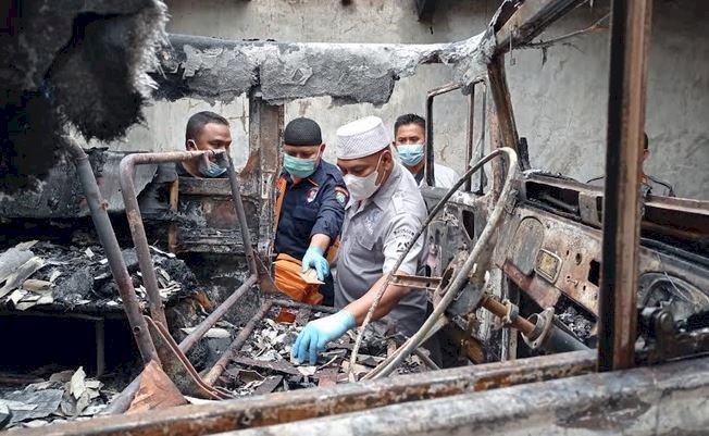 Tim Inafis Polres Probolinggo saat melakukan olah TKP di lokasi kejadian/RMOLJatim