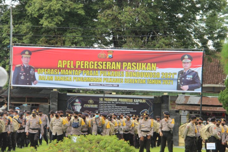 Apel Pasukan Polres Bondowoso/RMOLJatim