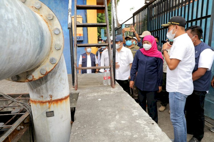 Gubernur Khofifah Tinjau Tiga Rumah Pompa Kemuning Sampang/Ist