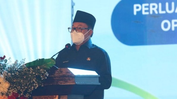 Wali Kota Malang, Drs. H. Sutiaji saat Memberikan Sambutan/Ist