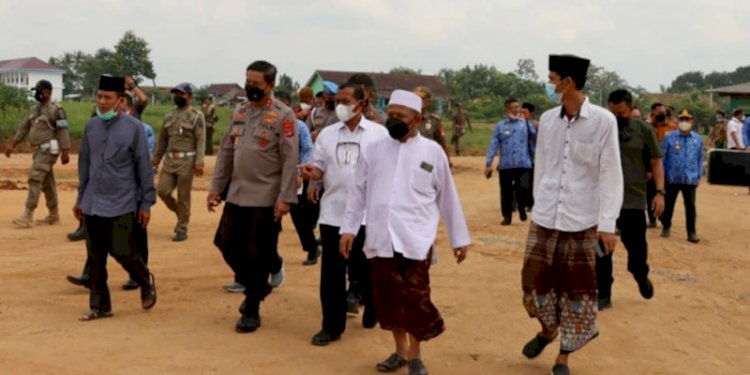 Kapolda Lampung Tinjau Lokasi Muktamar ke-34 NU di Pondok Darussa'adah Mojo Agung Seputih Jaya/Ist