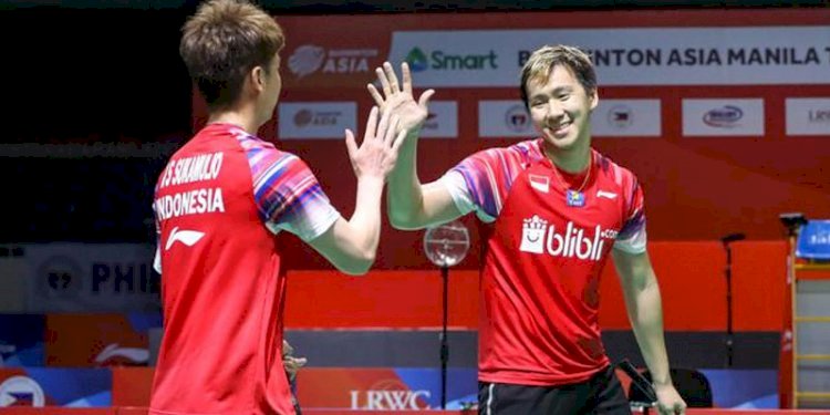 Marcus Fernaldi Gideon dan Kevin Sanjaya/Net