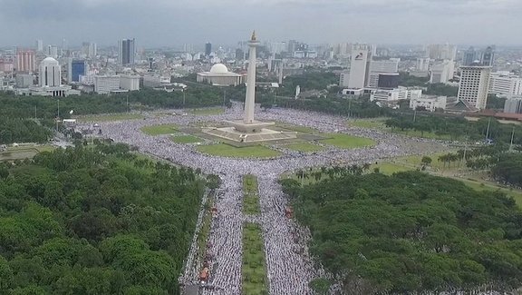 Aksi 212 di Monumen Nasional/Net