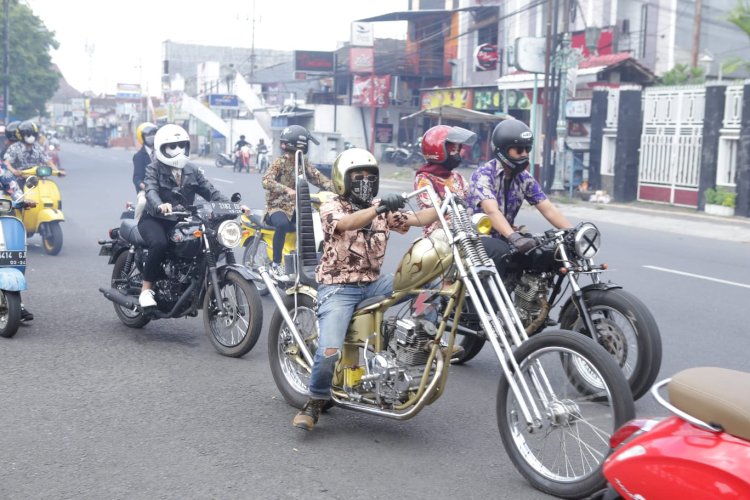 Komunitas anak motor Dewata Rockers MG Jember/Ist