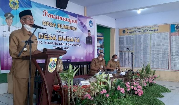 Bupati Bondowoso saat Canangkan Desa Budaya/RMOLJatim