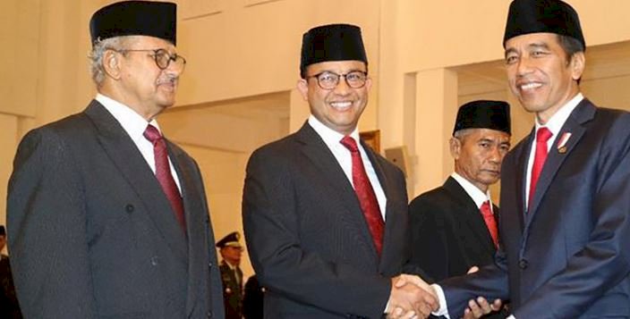 Presiden Joko Widodo dan Gubernur DKI Jakarta Anies Baswedan/Net