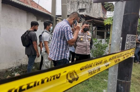 Lokasi kejadian ibu dan anaknya yang terkapar bersimbah darah di dalam rumahnya/RMOLJatim