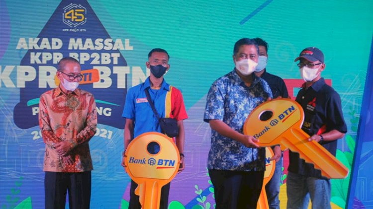 Bank BTN Gelar Akad Kredit Massal KPR BP2BT di Kabupaten Banyuasin, Palembang, Sumatera Selatan, Sabtu (20/11)./Dok