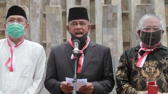 Presidium KAMI, Din Syamsuddin, Rochmad Wahab, dan Gatot Nurmantyo/Net