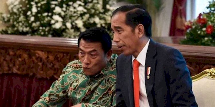 Presiden Joko Widodo dan Kepala Kantor Staf Presiden (KSP) Moeldoko/Net