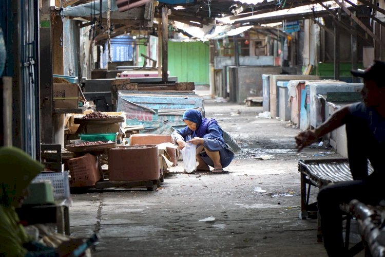 Kondisi pasar di Kabupaten Kediri/Ist