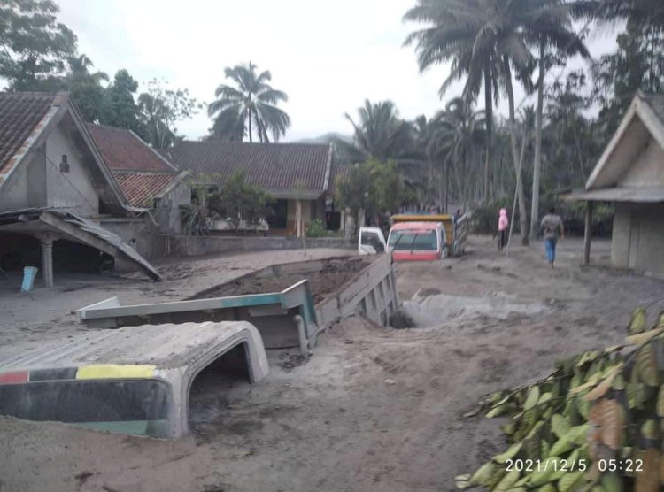 Wilayah terdampak letusan semeru/ist