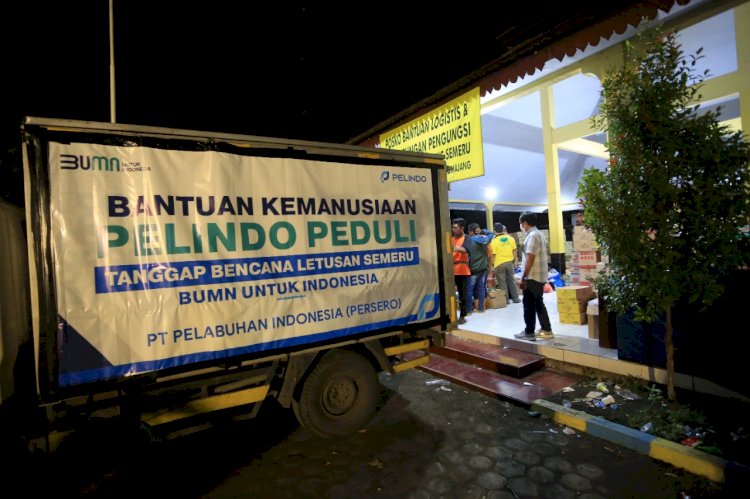 Bantuan Pelindo ke korban erupsi Semeru/Ist