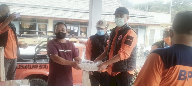 BPBD Kabupaten Kediri, Kirim Bantuan untuk Korban Erupsi Gunung Semeru/RMOLJatim