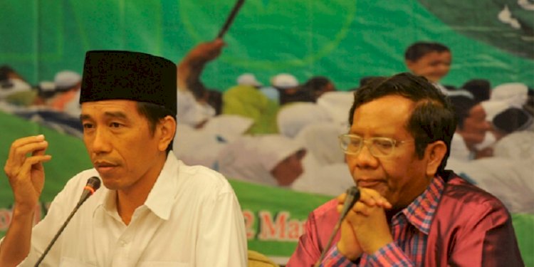 Presiden Joko Widodo dan Menko Polhukam Mahfud MD/Net