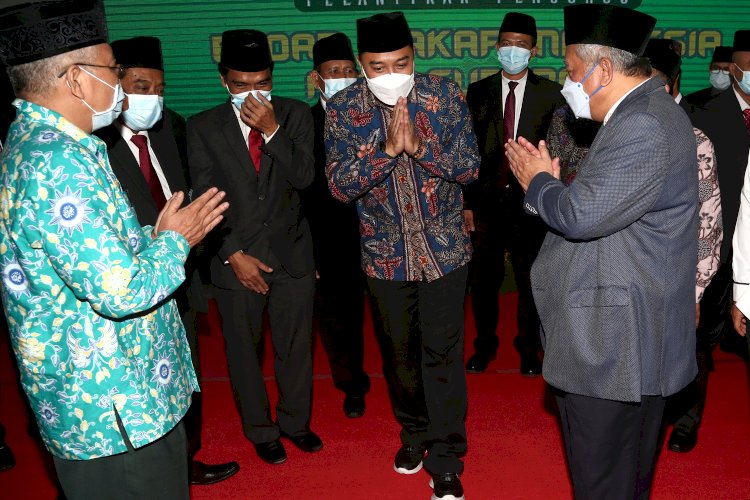 Wali Kota Eri bertemu dengan Ketua BWI pusat, Prof. Mohammad Nuh dan jajarannya/Ist