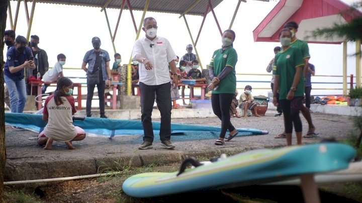 Wawali Armuji melihat memerintahkan agar Hoiriyah bersama teman-temannya latihan di Jembatan Surabaya dan THP Kenjeran/ist