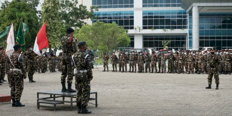 Apel siaga Banser Pengamanan Muktamar NU/RMOLLampung