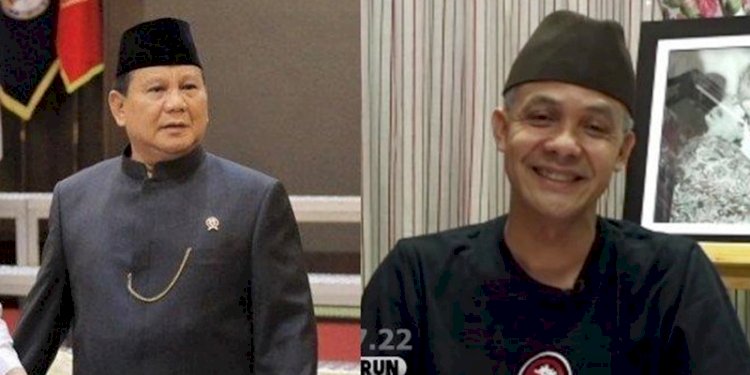 Ketua Umum Partai Gerindra, Prabowo Subianto dan Gubernur Jawa Tengah, Ganjar Pranowo/Net