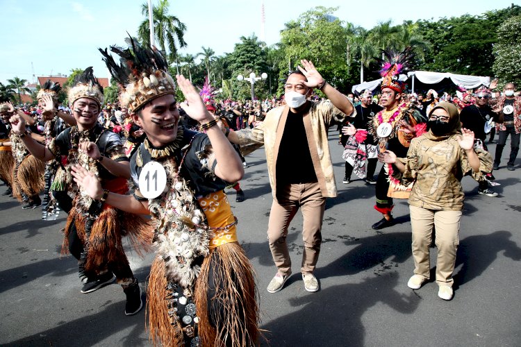 Lomba Senam Gemufamire dalam memperingati Hari Ibu/ist