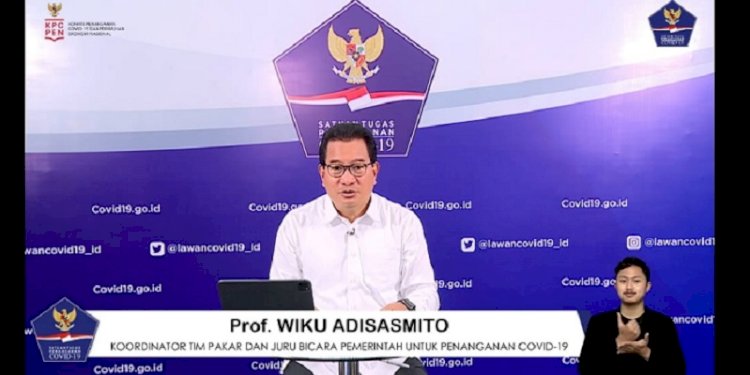 Koordinator Tim Pakar dan Jurubicara Pemerintah untuk Penanganan Covid-19, Prof Wiku Adisasmito/Repro