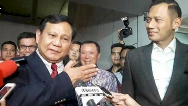 Prabowo Subianto dan AHY/ net
