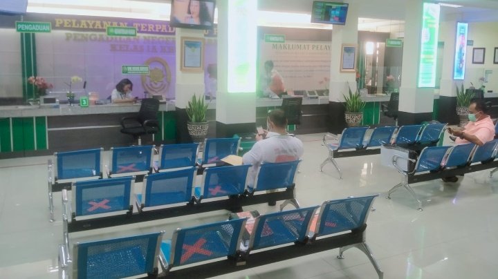 Tek Foto : Ruang Pelayanan Terpadu Satu Pintu (PTSP) Pengadilan Negeri Surabaya/RMOLJatim