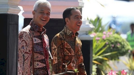 Presiden Joko Widodo dengan Gubernur Jawa Tengah Ganjar Pranowo/Net