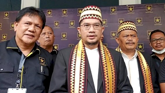 Ketum Partai Ummat Ridho Rahmadi didampingi Ketua DPW Abdullah Fadri Auli/RMOLLampung