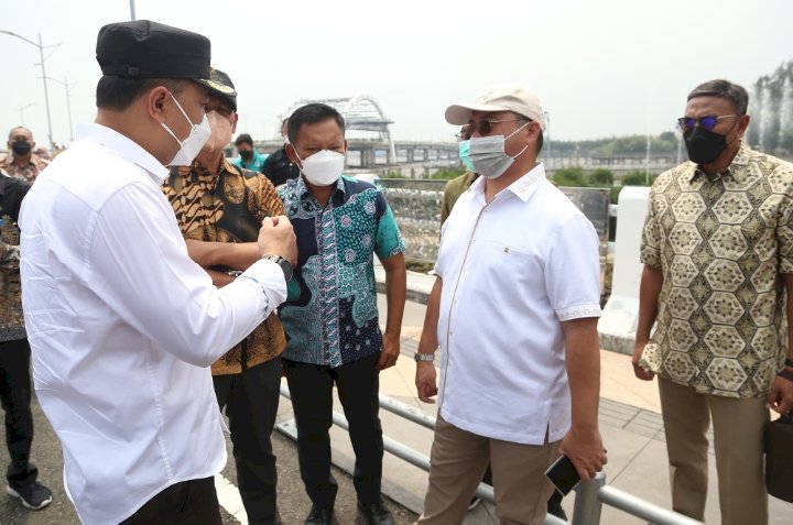 Wali Kota Eri bersama Gubernur Bangka Belitung Erzaldi Rosman Djohan/Ist