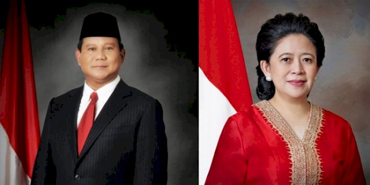 Kolase Prabowo Subianto dan Puan Maharani/Net