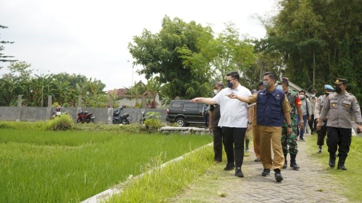 Bupati Kediri, melihat lahan pertanian organik