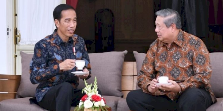 Presiden Joko Widodo dan Presiden keenam RI Susilo Bambang Yudhoyono/Net