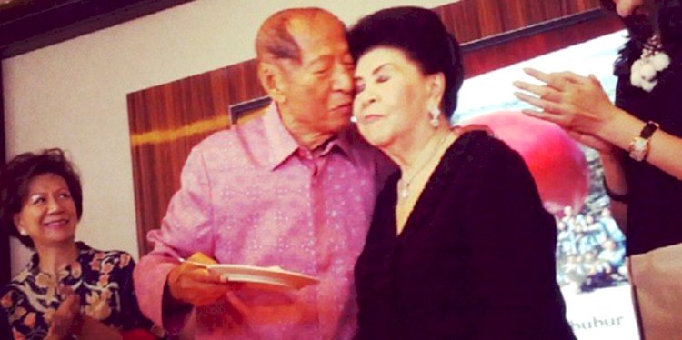 Mendiang Ciputra dan istri, Dian Sumeler/Repro