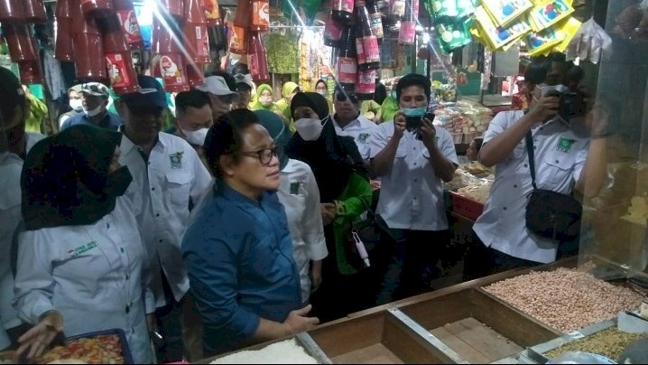 Ketum DPP PKB, Muhaimin di pasar tradisional Rogojampi/RMOLJatim
