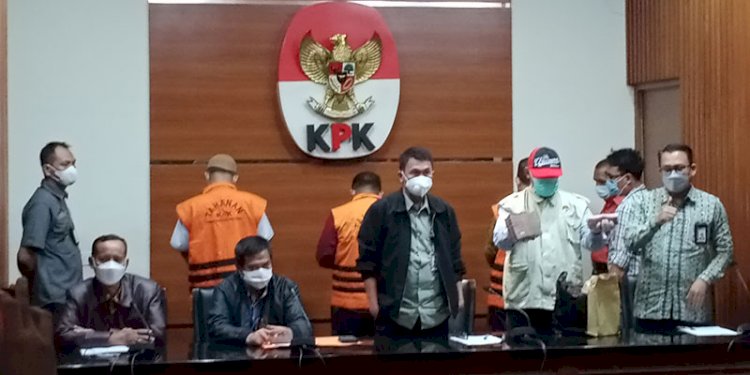 Konferensi pers KPK untuk menetapkan tersangka makelar kasus di PN Surabaya/RMOL