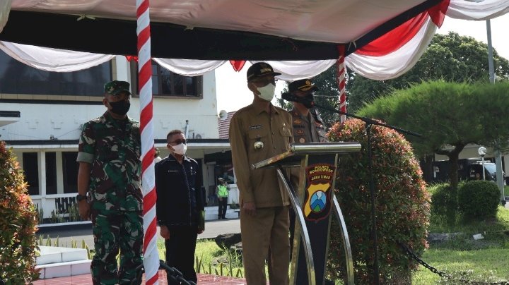 Suasana apel gelar keris polres Bondowoso/RMOLJatim