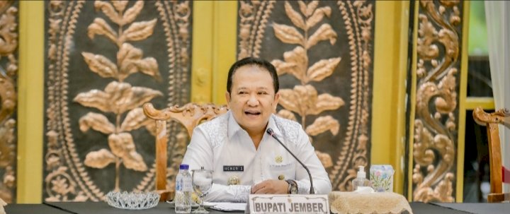  Bupati Jember Hendy Siswanto, saat di Pendopo Wahya Wibawagraha Jember.