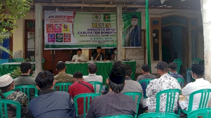 Suasana serap aspirasi anggota F-PPP Bondowoso, Syaiful Bahri/RMOLJatim