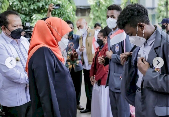 Gubernur Khofifah didampingi Bupati Jember, Hendy Siswanto dan Kapolres Jember AKBP Hery Purnomo/Ist