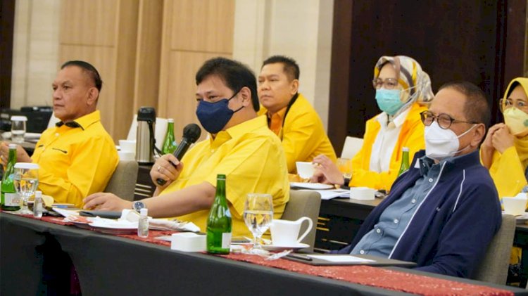 Acara Konsolidasi DPD I Partai Golkar di Hotel Tentrem, Semarang, Minggu (30/1)