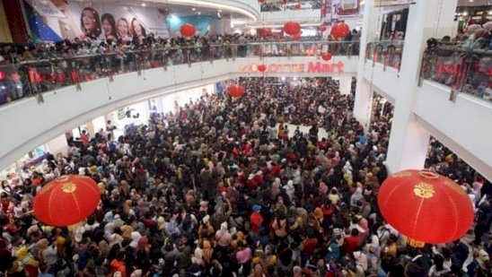 Kerumunan di Mall Festival Citylink/Repro