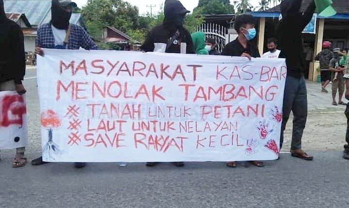 Aksi penolakan atas penambangan di Sulawesi Tengah /Net