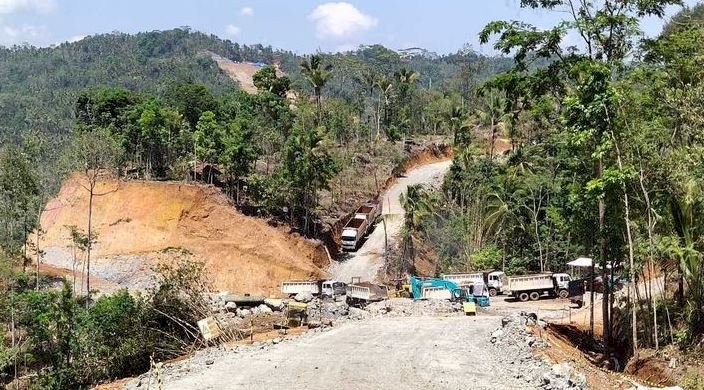 Area pembangunan proyek Bendungan Bener di Desa Wadas, Kabupaten Purworejo, Jawa Tengah/Ist