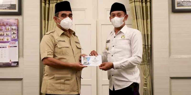  Wakil Bupati Sampang Abdullah Hidayat saat menerima kunjungan Sekretaris Jenderal Partai Gerindra Ahmad Muzani/Ist