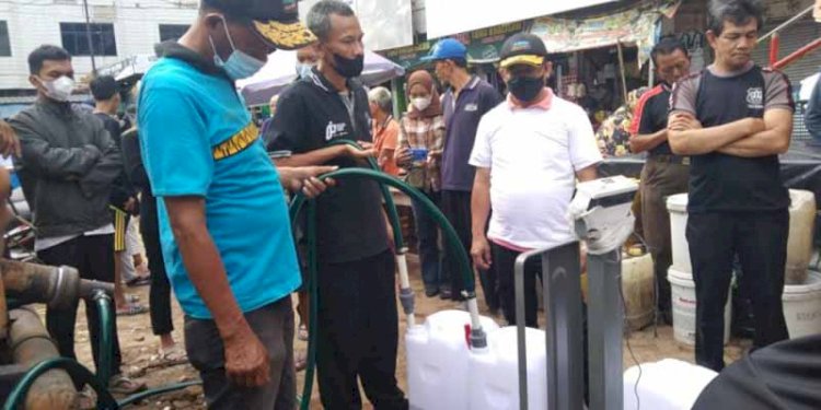 Distribusi minyak goreng curah di Pasar Tugu/RMOLLampung