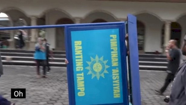 Papan Muhammadiyah yang dirobohkan/repro