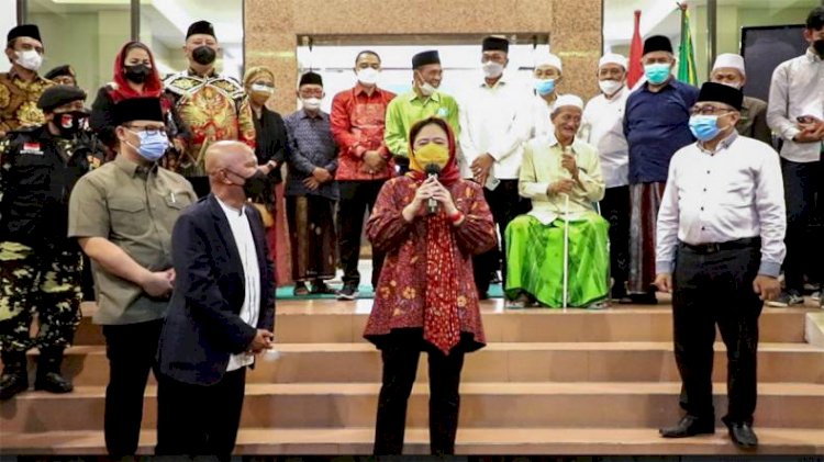 Puan Maharani saat silaturahmi di PWNU Jatim/ist