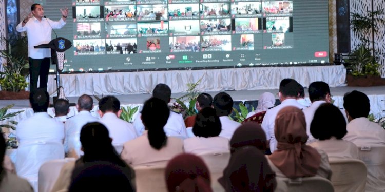 Wali Kota Eri Cahyadi kumpulkan seluruh Kader Surabaya Hebat di Gedung Convention Hall, Jalan Arif Rahman Hakim/RMOLJatim