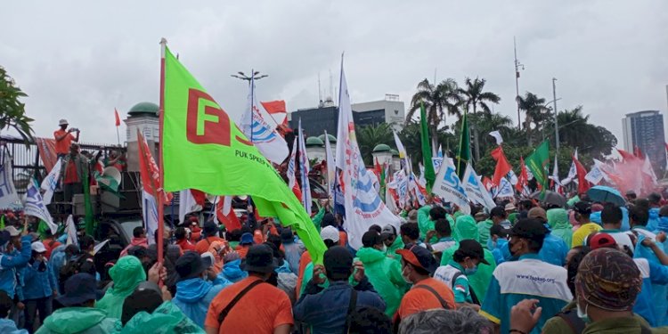 Ilustrasi demo buruh/RMOL